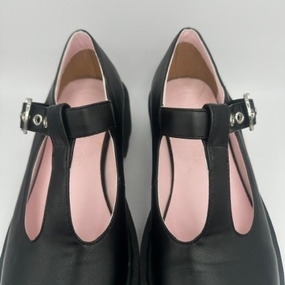 Current Mood Black Chunky Mary Jane Platform Shoes 9 - Picture 8 of 10